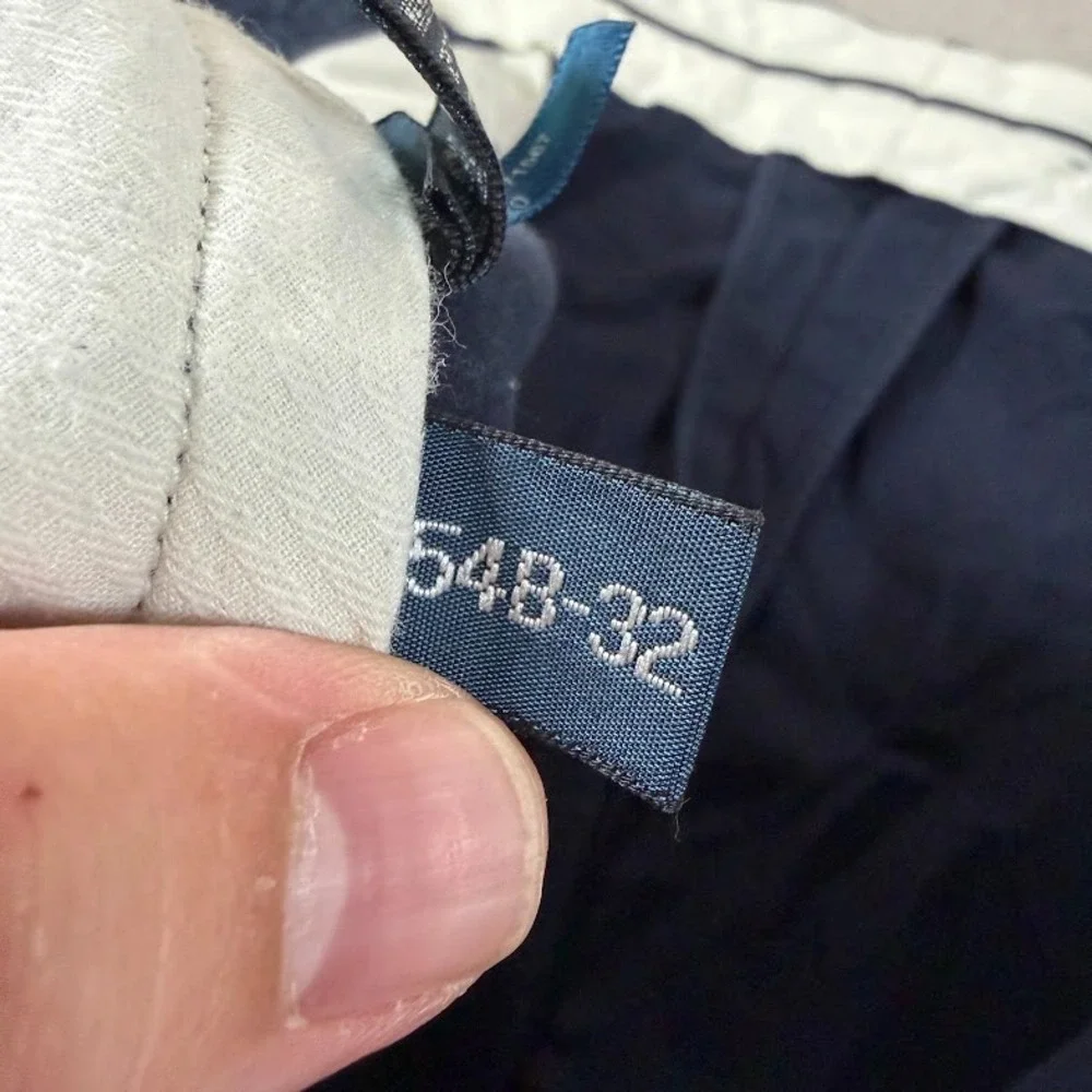 Polo Ralph Lauren Chino Pants Mens 54Bx32 Navy Classic Fit Stretch Cotton Twill